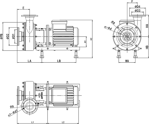 Высокорасходный центробежный насос MLX-150-1